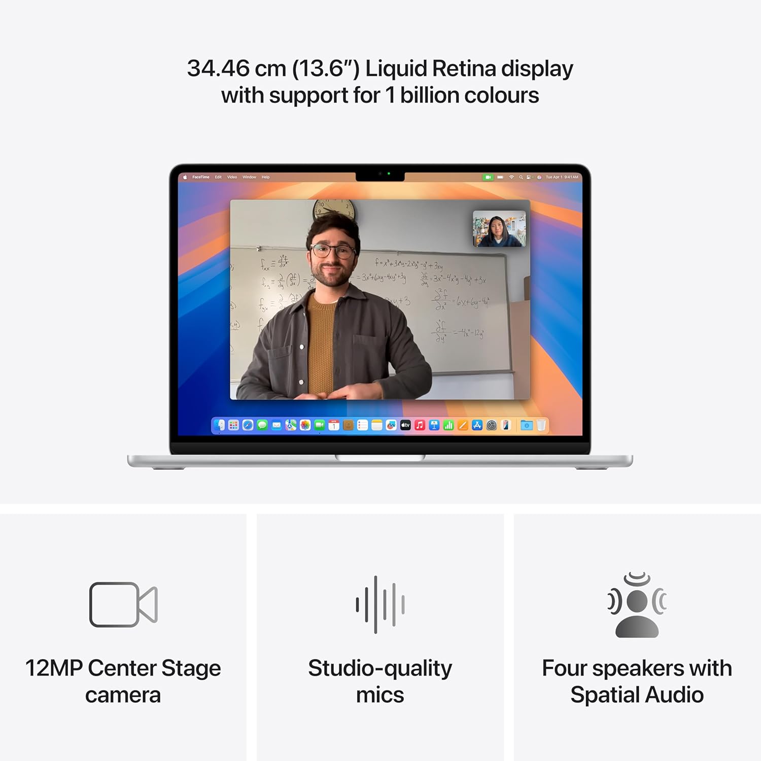 2025 Apple MacBook Air 13-inch Laptop: M4 Chip (10-core CPU), 16GB Unified Memory, 256GB SSD - Silver - Image 3
