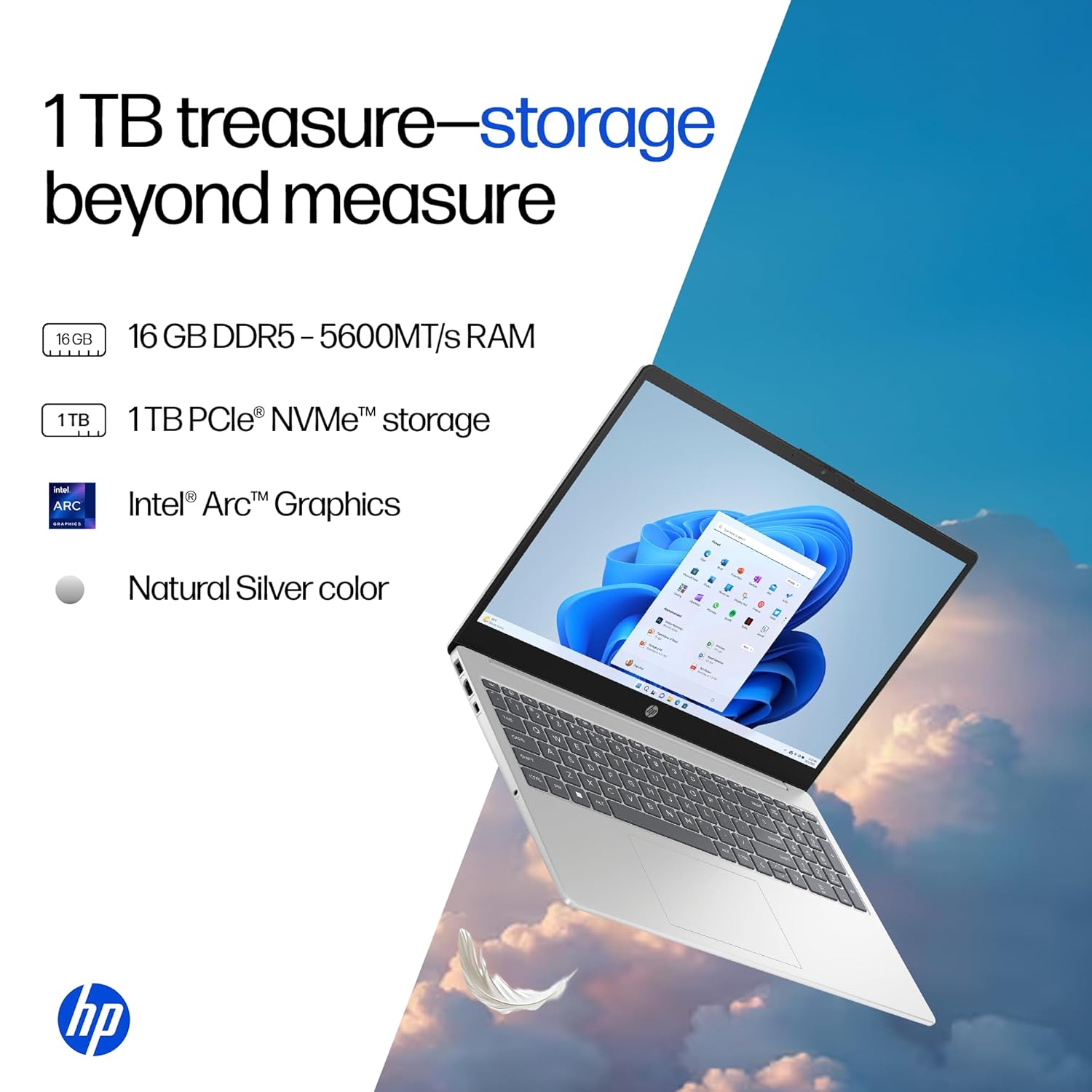 HP 15 AI Laptop (fd1354TU) - Certified Refurbished | Intel Core Ultra 5 125H | 16GB DDR5 | 1TB SSD | Intel Arc Graphics - Image 6